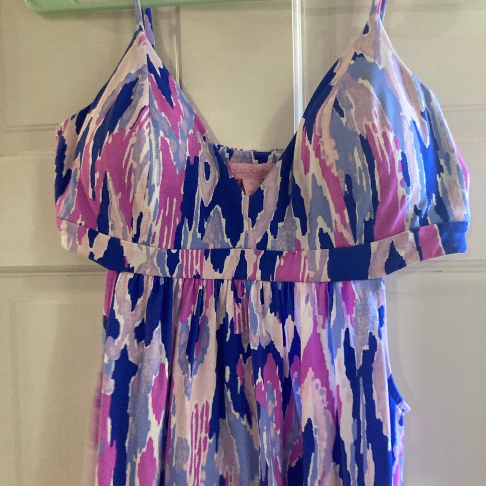 Lilly Pulitzer Blue and Pink Patterned Dress - Picture 3 of 5